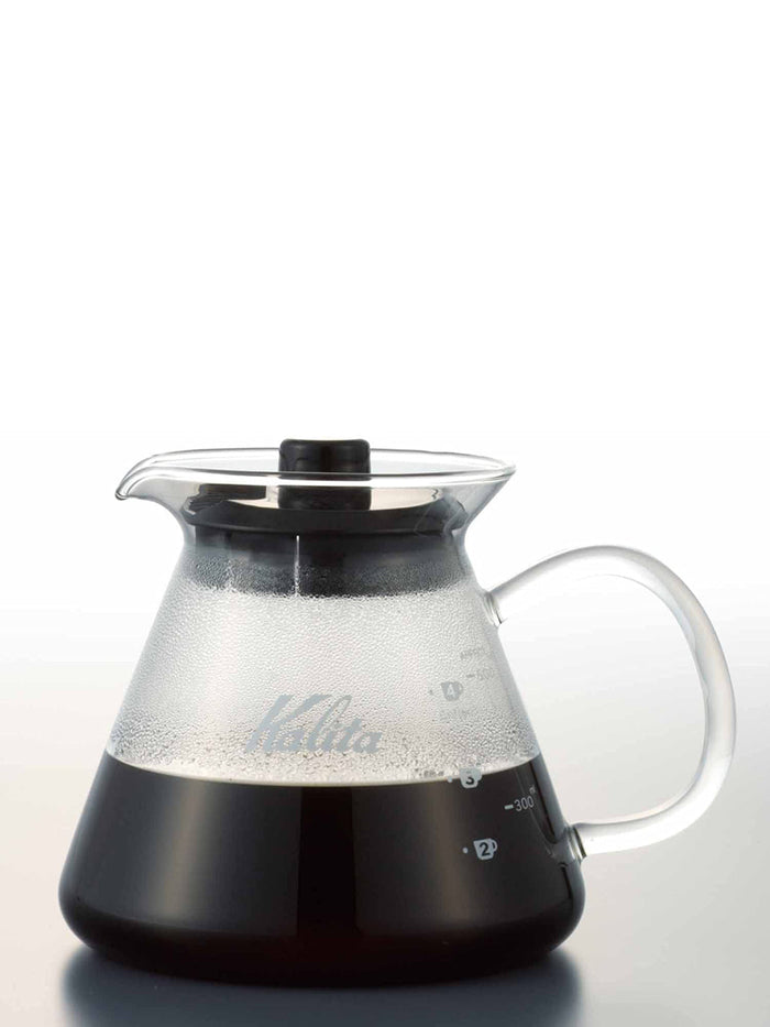 Photo of KALITA Wave Glass Server (500ml/17oz) ( ) [ Kalita ] [ Decanters ]